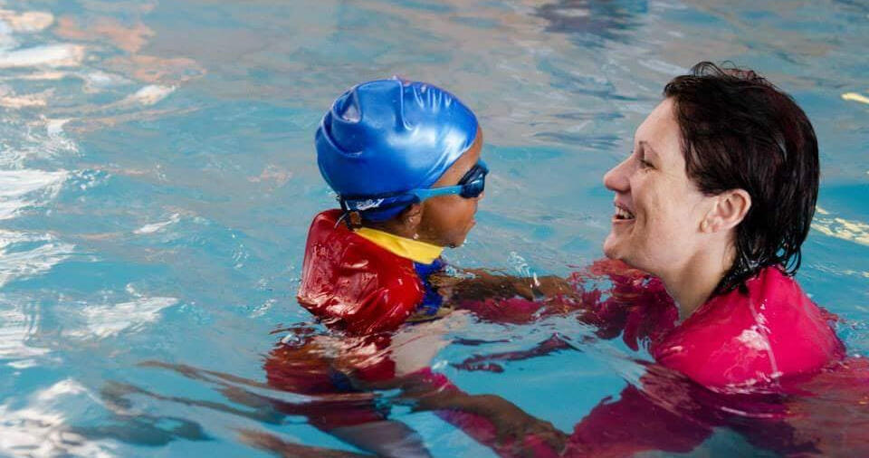 retha de beer teaching swimming